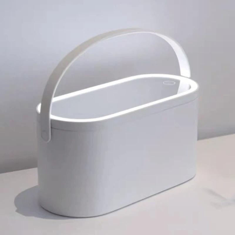 Cosmetics Organizer Case with Touch LED Mirror 
