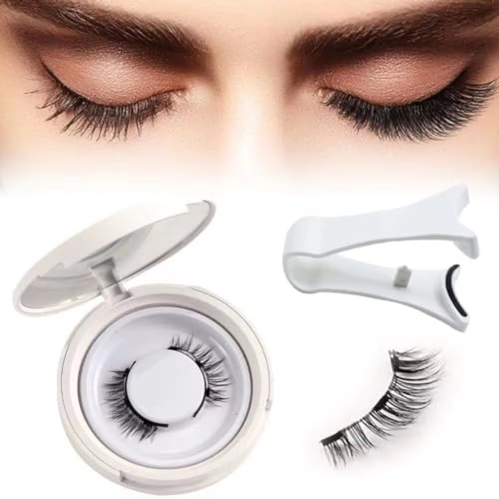 3D Magnetic False Eyelashes Tweezer Set Natural Mink False Lash Professional Eyelash Extension Makeup Tool No Glue Needed